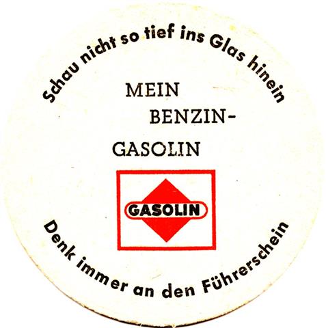 hannover h-ni gasolin 1a (rund215-mein benzin-schwarzrot) 